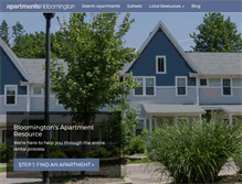 Tablet Screenshot of apartmentsinbloomington.com